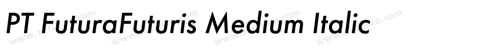 PT FuturaFuturis Medium Italic Cyrillic字体转换